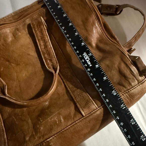 Wilson’s Leather Briefcase Super Distressed Light Brown - Picture 6 of 15